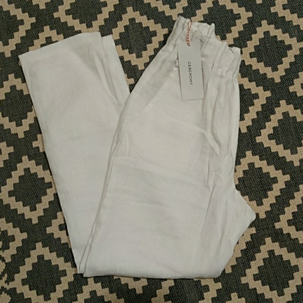 Moving sale 🚨 White linen trousers